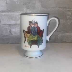 NORMAN Rockwell 1981 Porcelain Mug “The Gossips”
